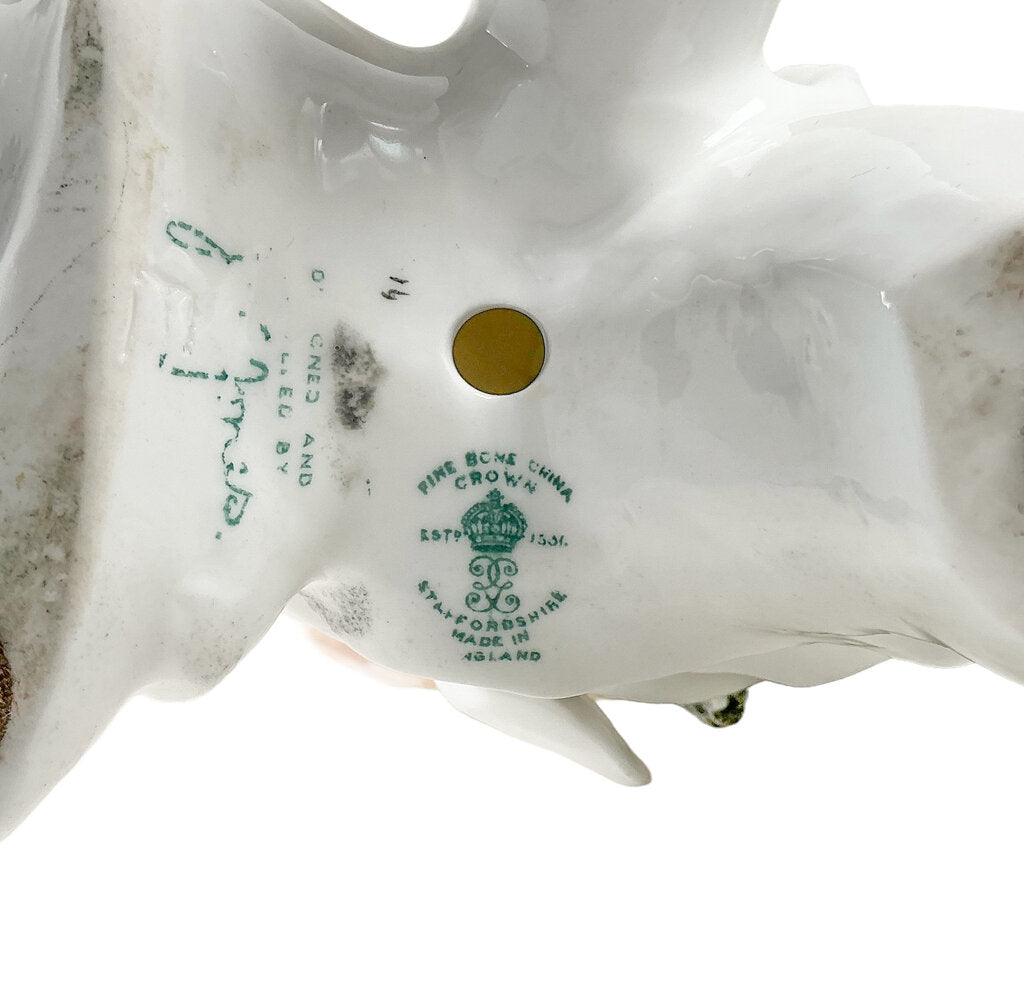 Crown Staffordshire Fine Bone China Cockatoo by JT Jones