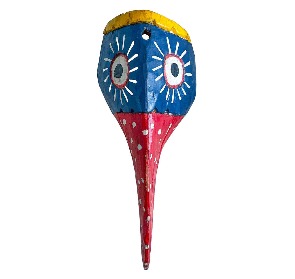 Vintage Folk Art. Toucan Mask. Central American.