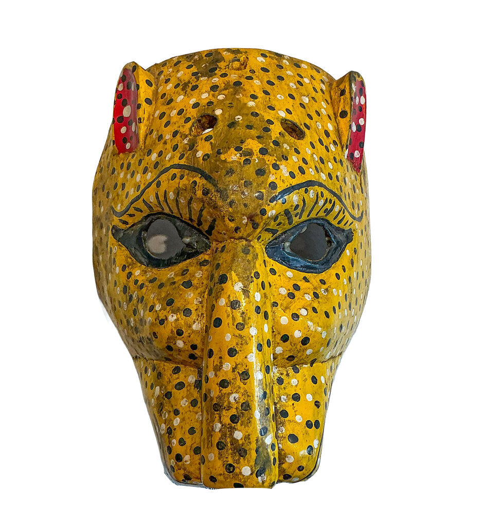 Vintage Folk Mask. Tigre Dance. Central American. - Opportunity Shop DC