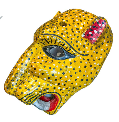 Vintage Folk Mask. Tigre Dance. Central American.