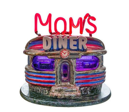 Jerry Berta Mom's Diner Neon & Ceramic Sculpture - Opportunity Shop DC