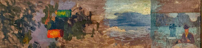 August Fricke. Four Artist Studies. Oil on Canvas.