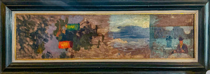August Fricke. Four Artist Studies. Oil on Canvas.