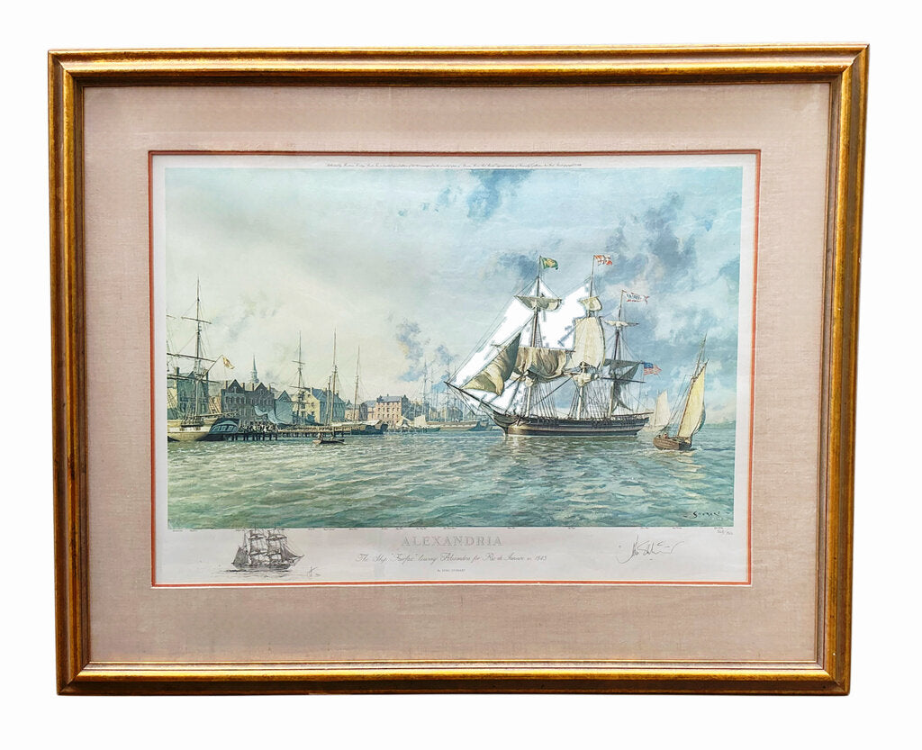 John Stobart. "Alexandria in 1845" Signed Print. Ltd. Edition. 568/750