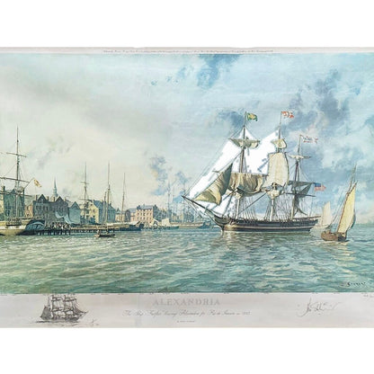 John Stobart. "Alexandria in 1845" Signed Print. Ltd. Edition. 568/750