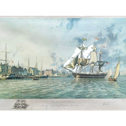 John Stobart. "Alexandria in 1845" Signed Print. Ltd. Edition. 568/750