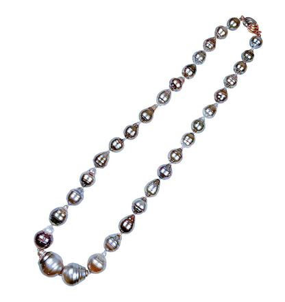 Tahitian Pearl Necklace w 14K G Clasp