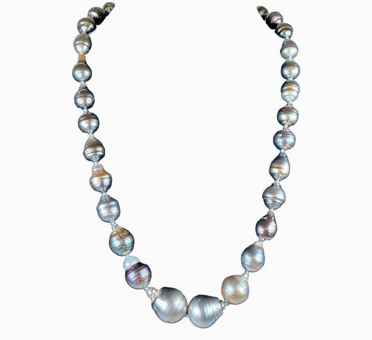 Tahitian Pearl Necklace w 14K G Clasp