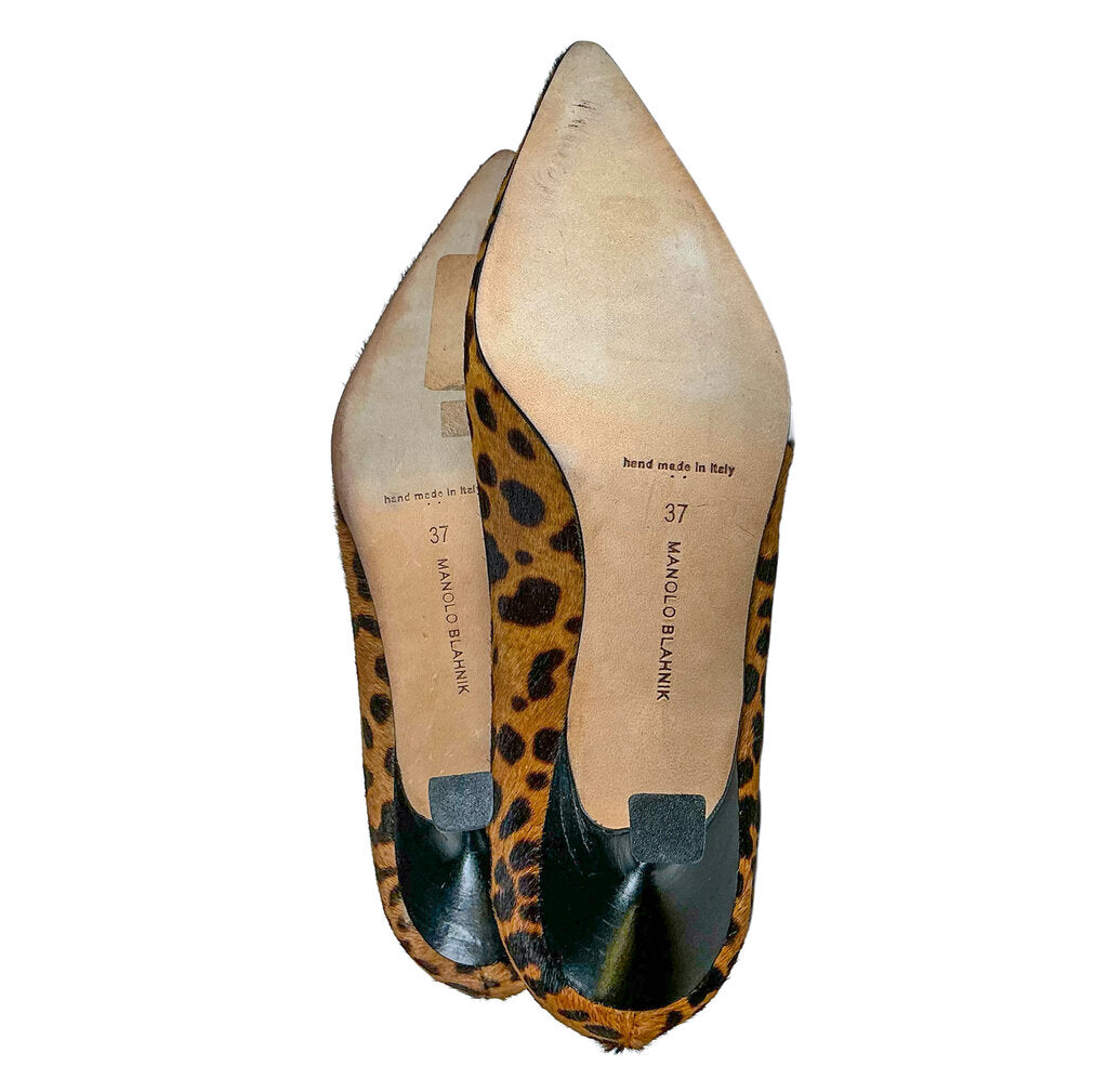 Manolo Blahnik Lepord Print Kitten Heals - Opportunity Shop DC
