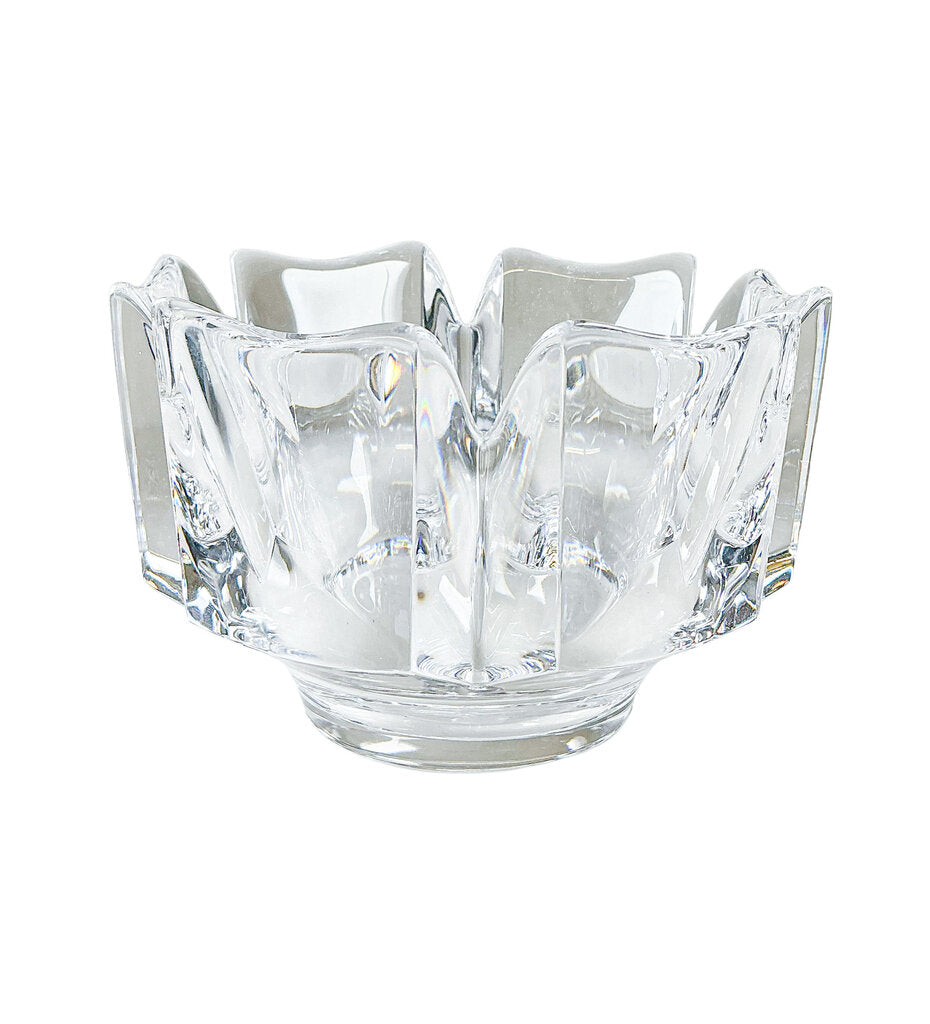 Orrefors "Corona" Clear Crystal Bowl, Signed