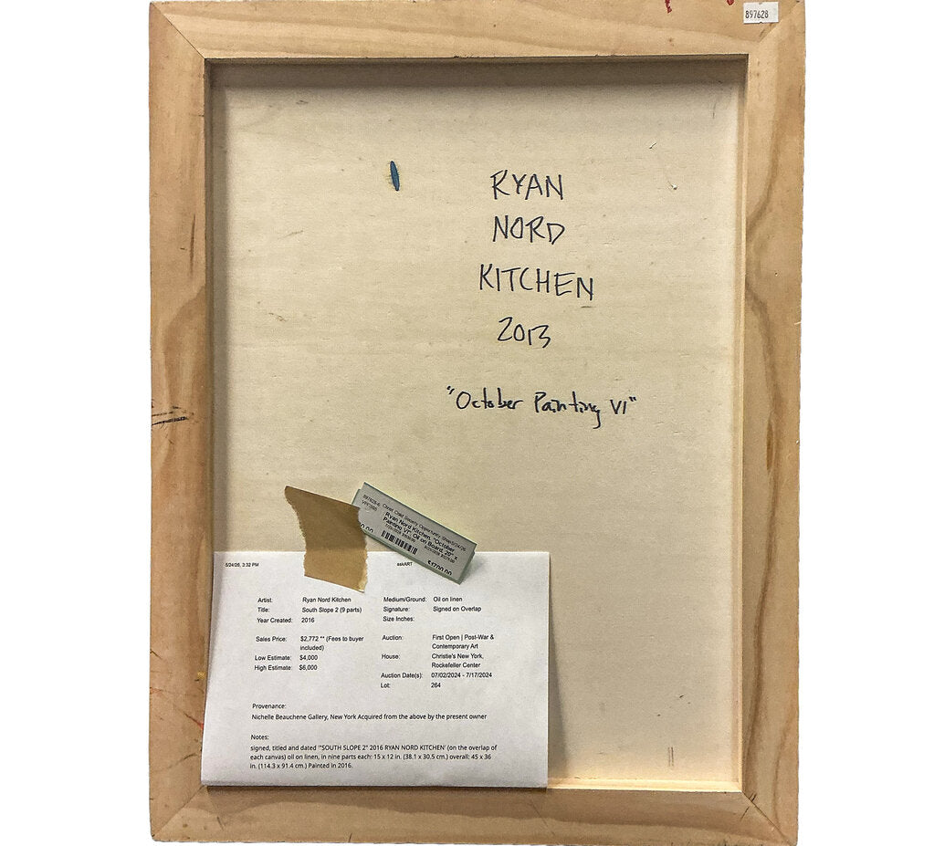 Ryan Nord Kitchen. "October Painting VI". Oil on Board.
