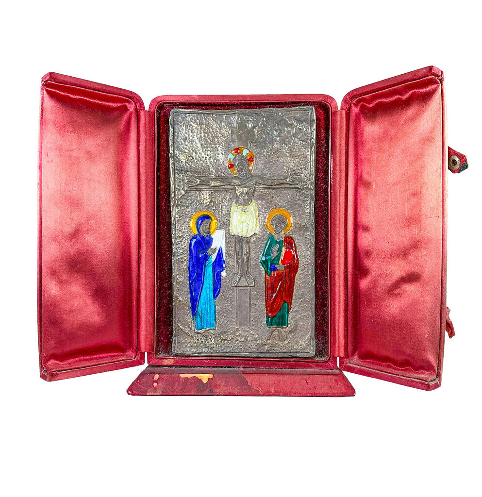 Vintage. Lar Intl. Sterling and Enamel Icon. Italy.