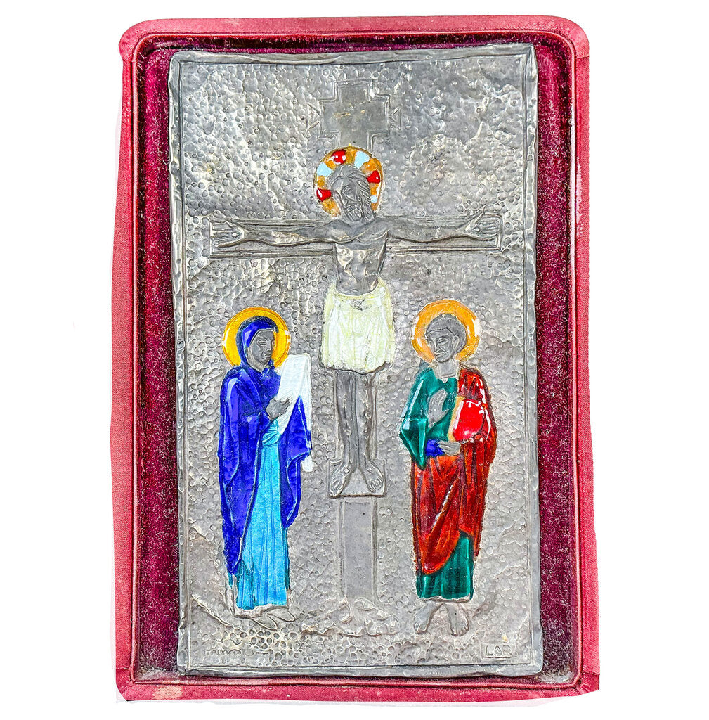 Vintage. Lar Intl. Sterling and Enamel Icon. Italy.