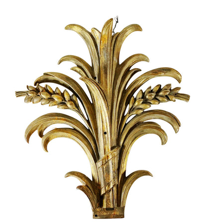 PAIR French Neoclassical Wheat Sheaf Sconce/Architectural Detail