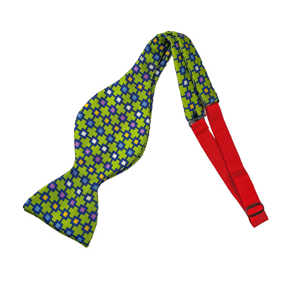 Turnbull & Asser Silk Box Pattern Bowtie