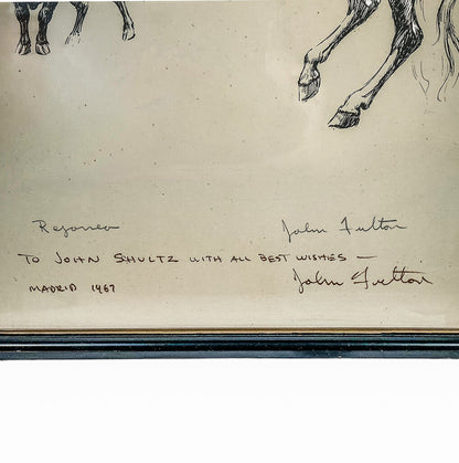 John Fulton. American Bullfighter. Signed Lithograph.