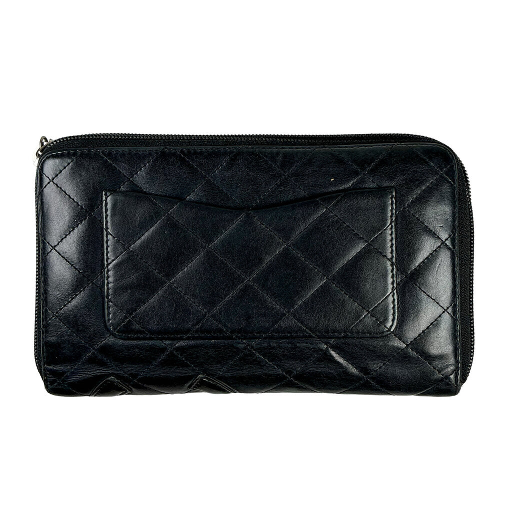 Chanel Cambon Quilted Black Wallet (orig. $1785)