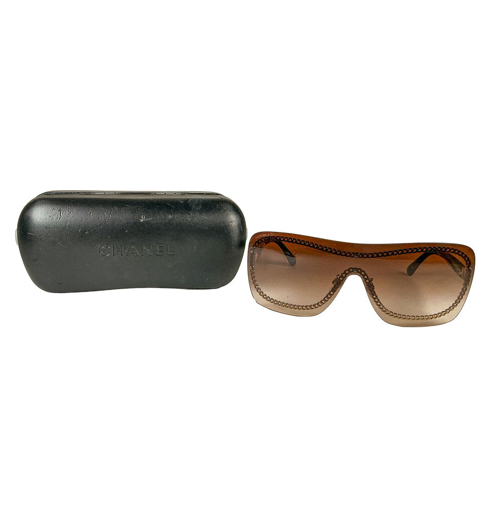 Chanel Interlocking Shield Sunglasses (orig. $755)