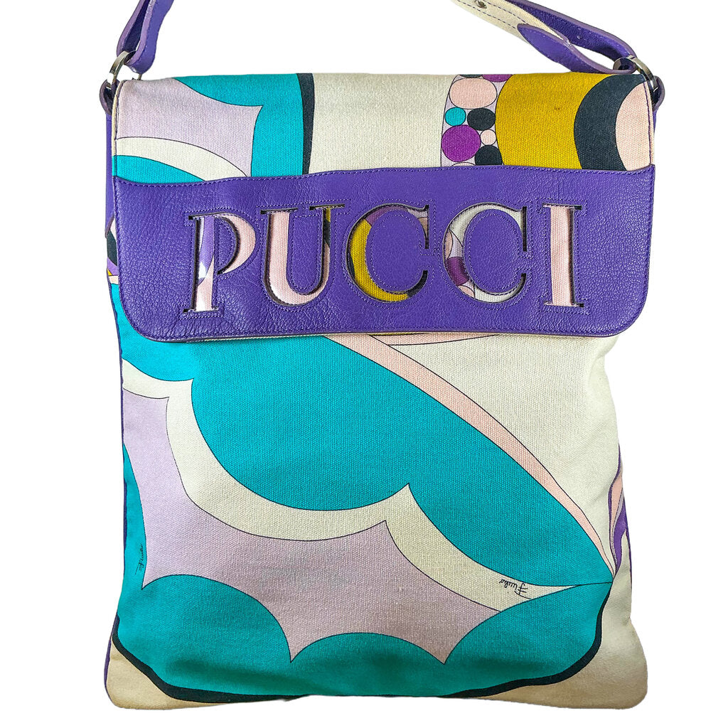 Emilio Pucci Geometric Sholder Bag (orig. $1475)