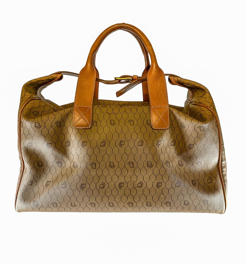 Vintage Dior Honeycomb Weekender Bag (orig. $1955)