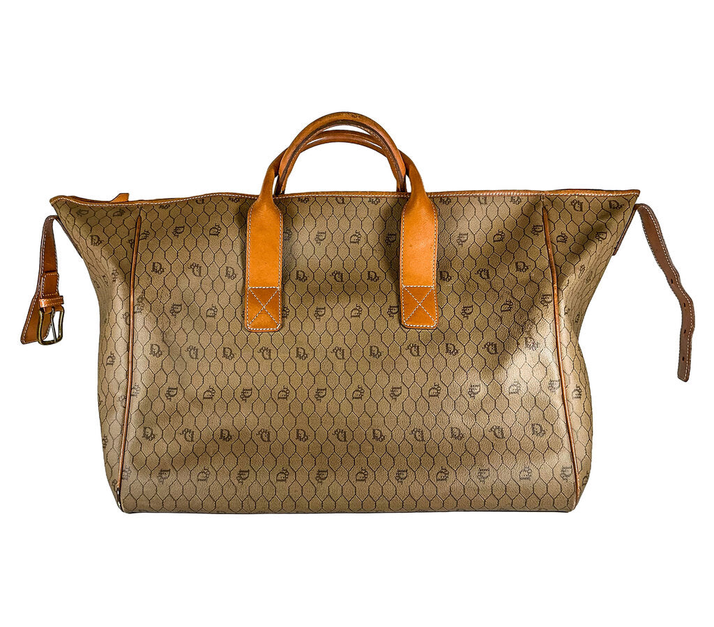 Vintage Dior Honeycomb Weekender Bag (orig. $1955)