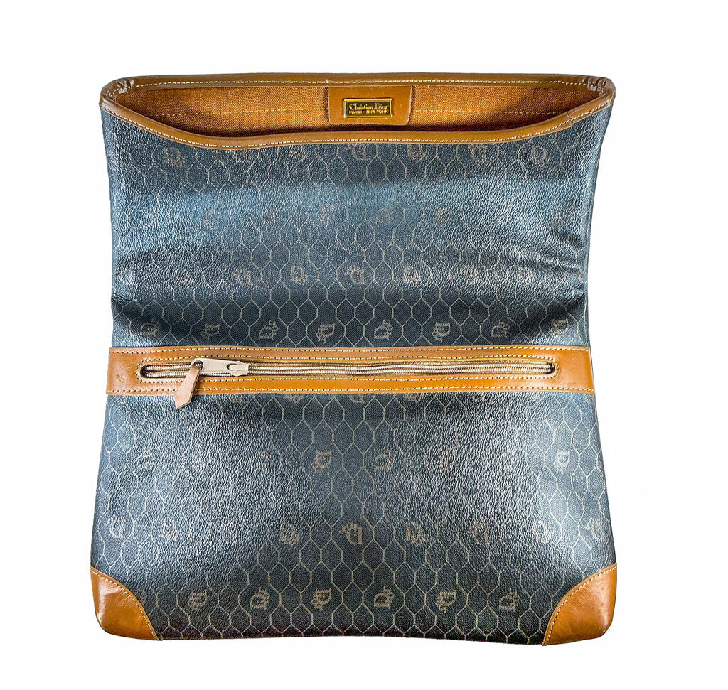 Vintage Dior Honeycomb Foldover Clutch (orig. $1495)
