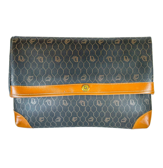Vintage Dior Honeycomb Foldover Clutch (orig. $1495)