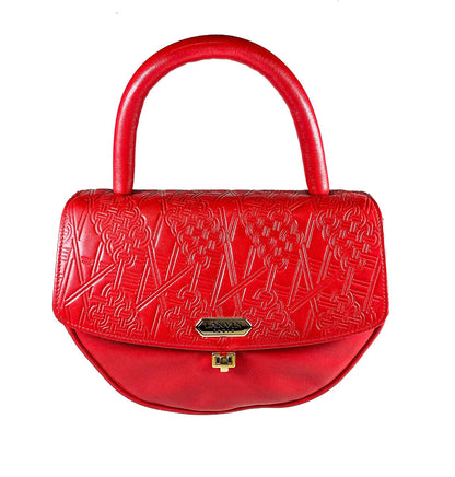 Vintage Lanvin Paris Red Leather Handbag (orig. $1695)