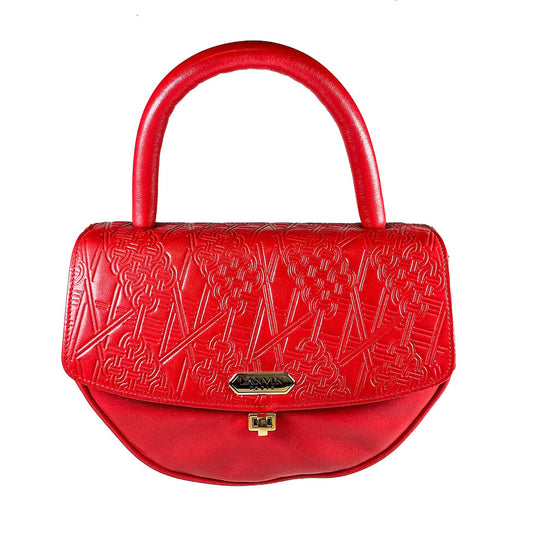 Vintage Lanvin Paris Red Leather Handbag (orig. $1695)