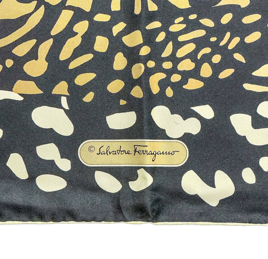 Salvatore Ferragamo Leopard Silk Scarf (orig. $525)