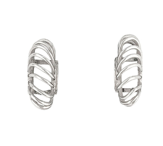 MCM Sterling Fan Clip Earrings