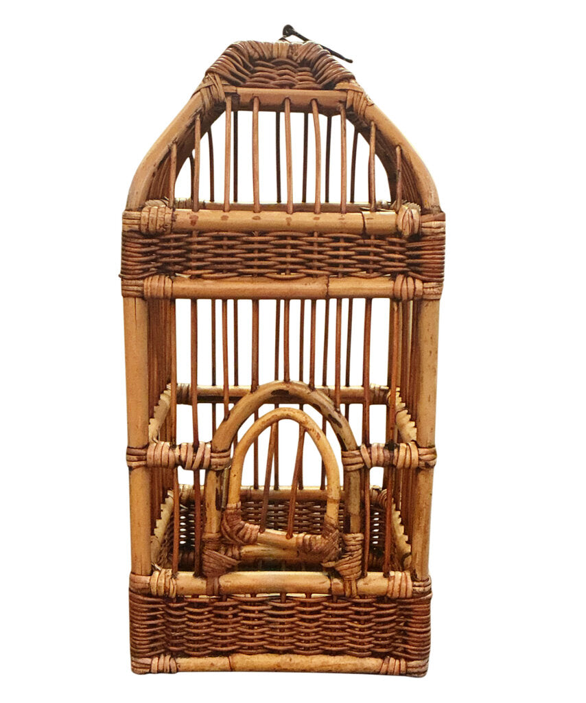 Bamboo and Rattan Birdcage. c. 1970s