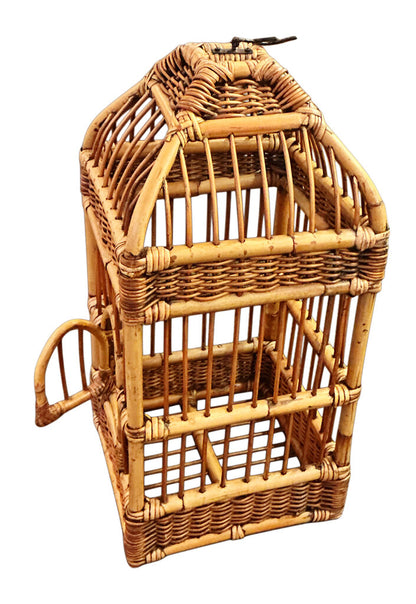 Bamboo and Rattan Birdcage. c. 1970s