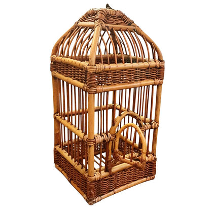 Bamboo and Rattan Birdcage. c. 1970s