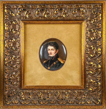 Handpainted 19th C European School Miniature Portrait