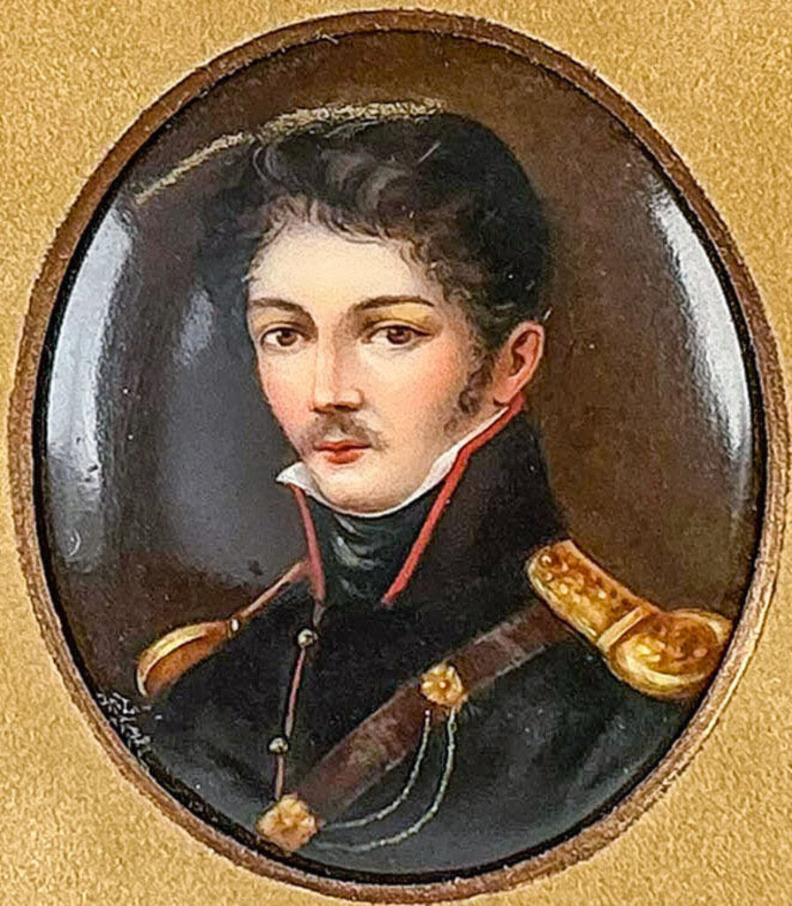Handpainted 19th C European School Miniature Portrait