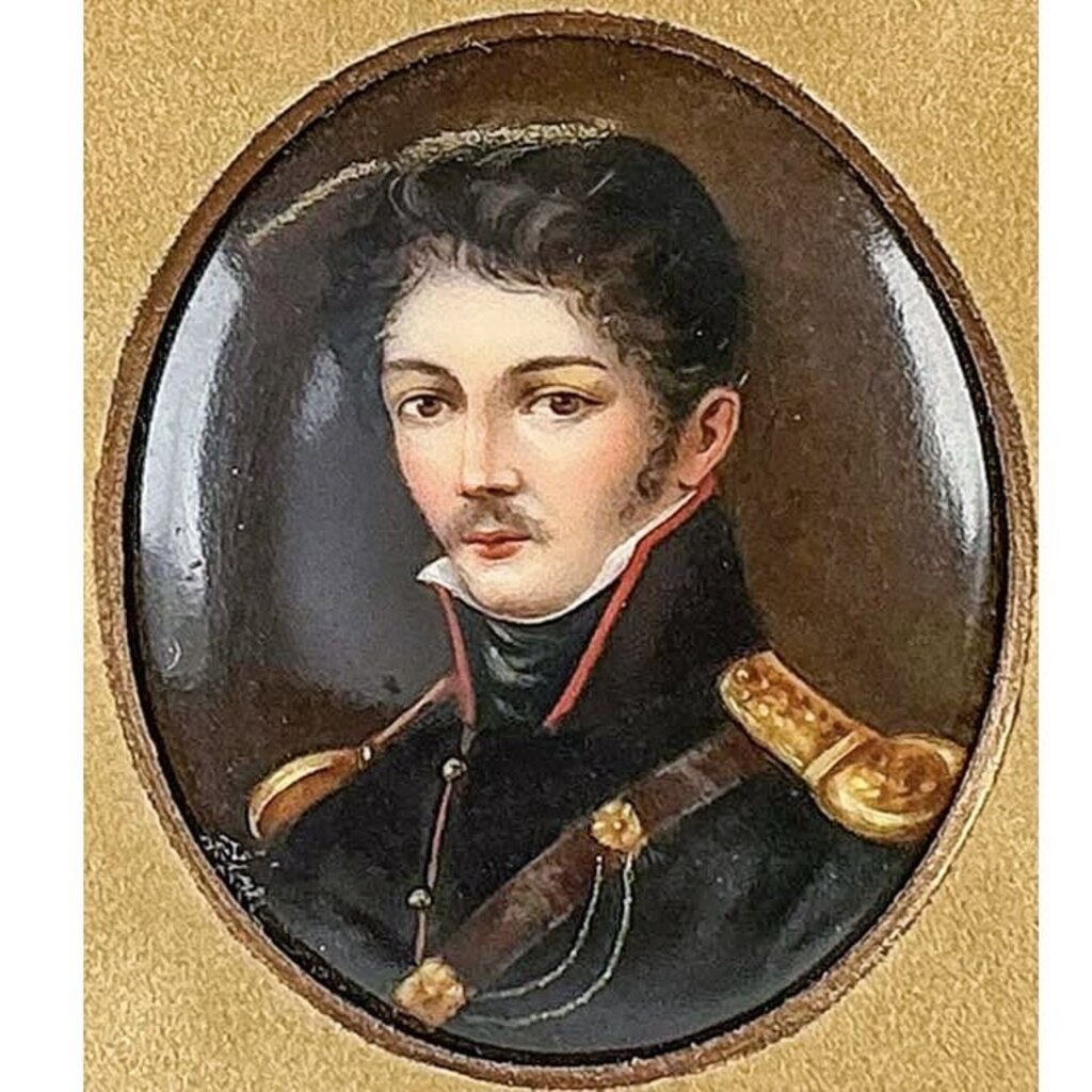 Handpainted 19th C European School Miniature Portrait