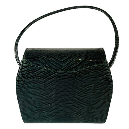 Vintage De Vecchi by Hamilton Hodge Green Lizard Purse