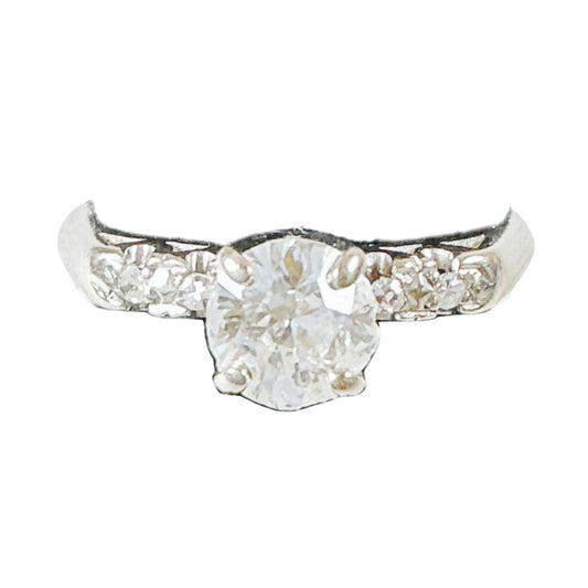 18K WG Ring set w Diamonds