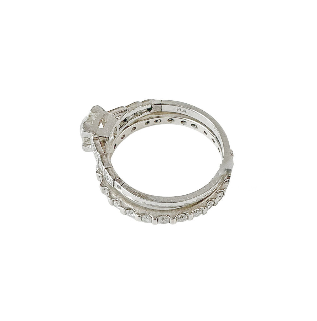 Platinum & Diamond Wedding Rings Set