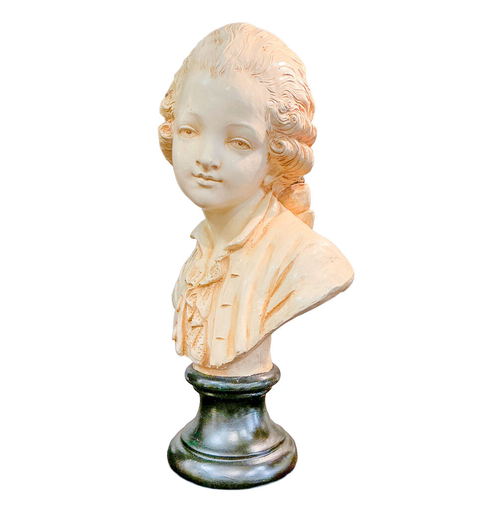 Vintage White Plaster Bust after. Triarn Tiam