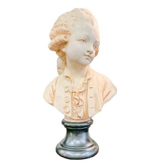 Vintage White Plaster Bust after. Triarn Tiam