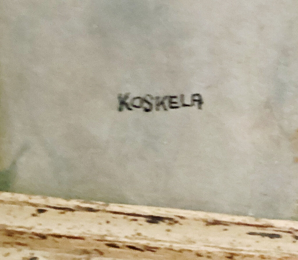 Kenneth Koskela. What's Happening in the Castle?" Watercolor on Paper.