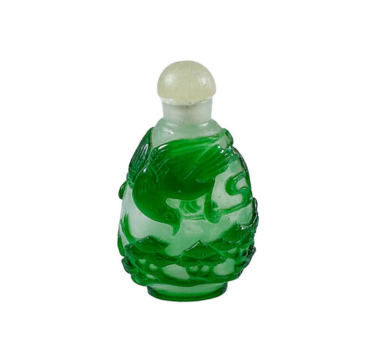 Green Peking Glass Snuff Bottle