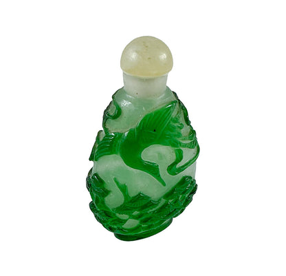 Green Peking Glass Snuff Bottle
