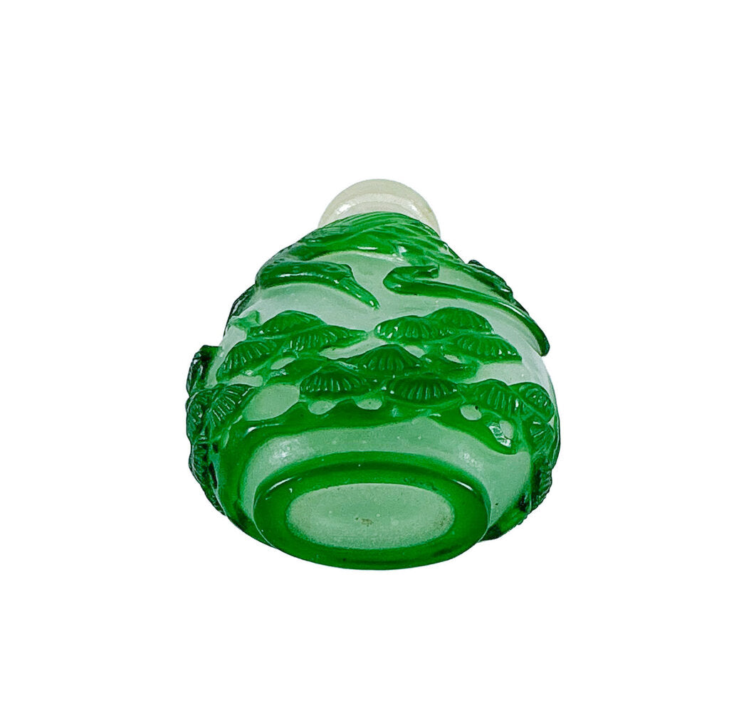 Green Peking Glass Snuff Bottle