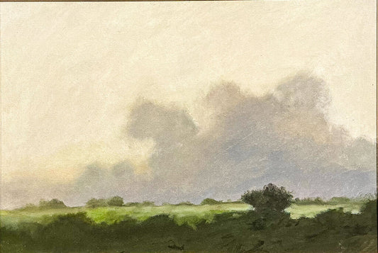 Robert Young Clay. Clouds Rolling In. Oil on Canvas.