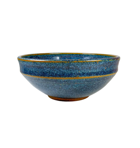 Vintage Teruo Hara. Signed. Blue Glaze Bowl.