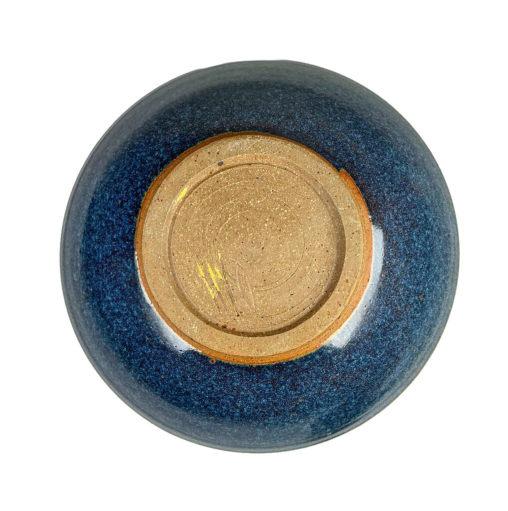 Vintage Teruo Hara. Signed. Blue Glaze Bowl.