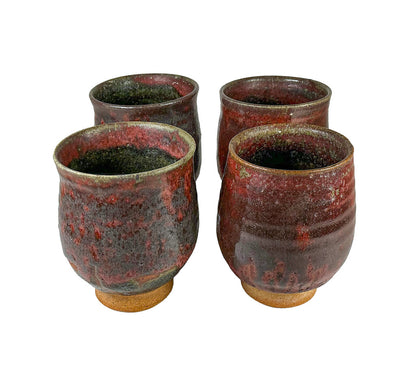 Vintage Turuo Hara. Signed. SET/4 Mugs.